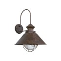 Wall lamp made of steel with E27 oxidized CHOUGNY.