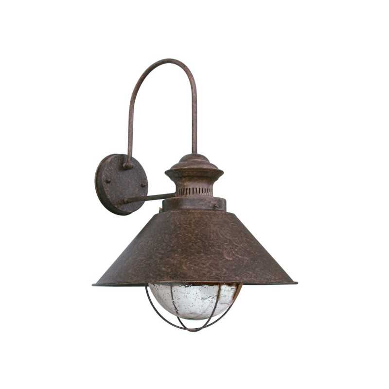 Wall lamp made of steel with E27 oxidized CHOUGNY.