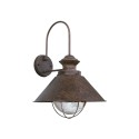 Wall lamp in oxidized steel with E27 socket, ARRIGAS