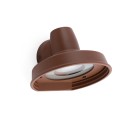 Aluminum wall lamp GU10 brown GLAGEON