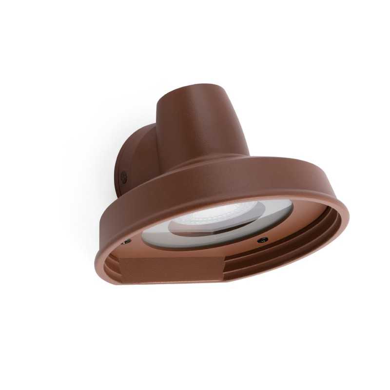 Aluminum wall lamp GU10 brown GLAGEON