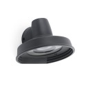 Aluminum wall lamp in gray MAGENTA with GU10 socket