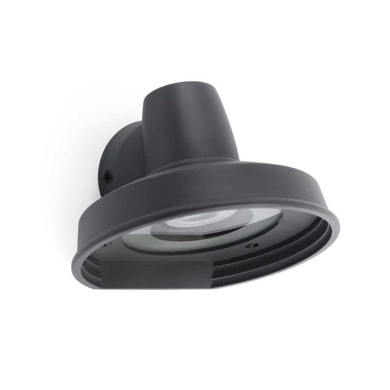 Aluminum wall lamp in gray MAGENTA with GU10 socket