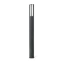 Floor lamp with integrated LED in gray aluminum GRANEY
