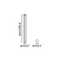 Floor lamp with integrated LED in gray aluminum GRANEY