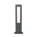 Floor lamp with integrated LED in gray aluminum LOFFRE