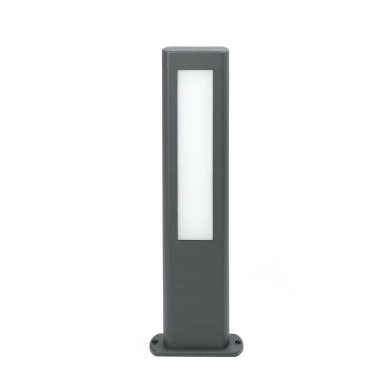 Floor lamp with integrated LED in gray aluminum LOFFRE