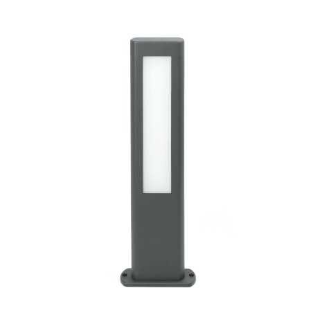 Floor lamp with integrated LED in gray aluminum LOFFRE