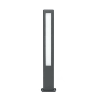 Floor lamp with integrated LED in gray aluminum by CAMPEL.