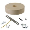 Wooden support with a 120mm diameter and an XXL output.