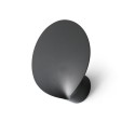 Wall lamp with integrated LED in gray aluminum CLOTTES