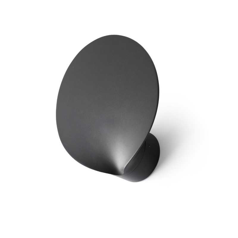 Wall lamp with integrated LED in gray aluminum CLOTTES