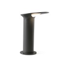 Floor lamp with integrated LED in gray aluminum by DIESEN