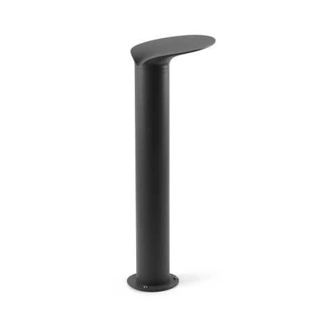 Floor lamp with integrated LED in gray aluminum SARDON