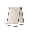 Floor lamp with integrated LED in gray aluminum PEROUSE