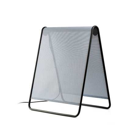 Floor lamp with integrated LED in gray aluminum SACLAS