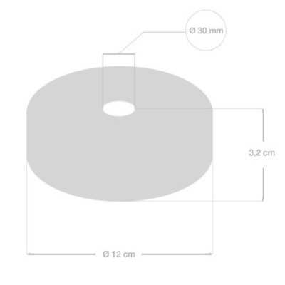 Wooden support with a 120mm diameter and an XXL output.