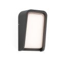 Wall lamp with integrated LED in gray aluminum NEPOUX