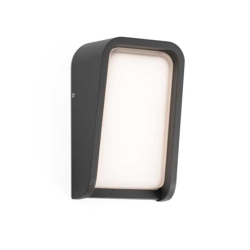 Wall lamp with integrated LED in gray aluminum NEPOUX