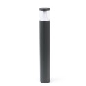 Floor lamp with integrated LED in gray aluminum TRILLA