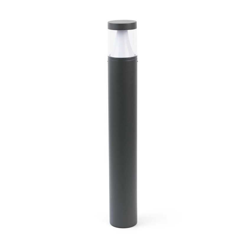 Floor lamp with integrated LED in gray aluminum TRILLA