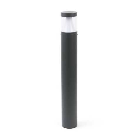 Floor lamp with integrated LED in gray aluminum TRILLA