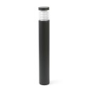 Floor lamp with integrated LED in gray aluminum by DHUILET