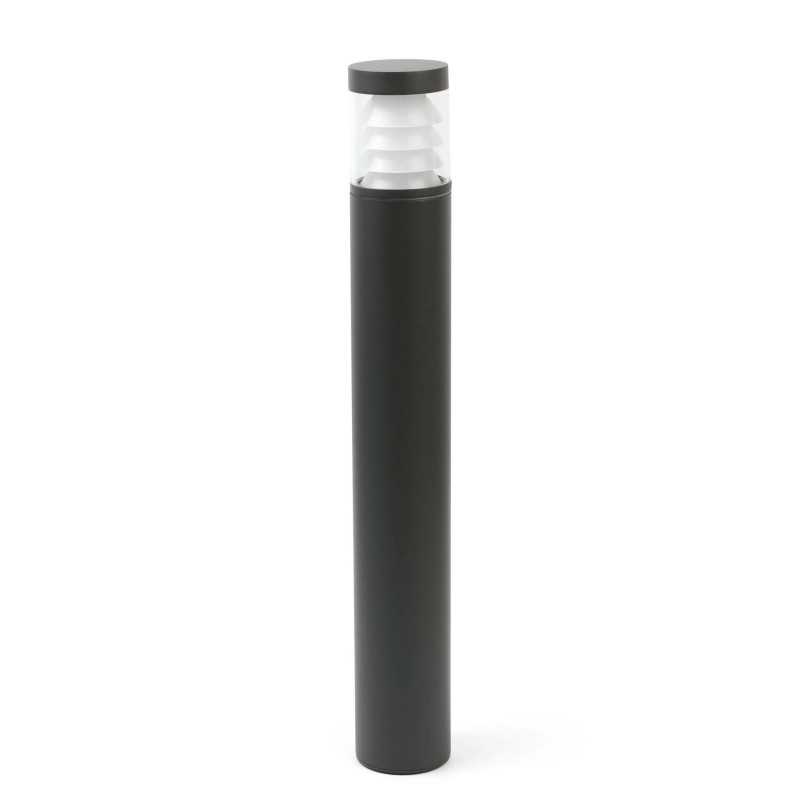 Floor lamp with integrated LED in gray aluminum by DHUILET