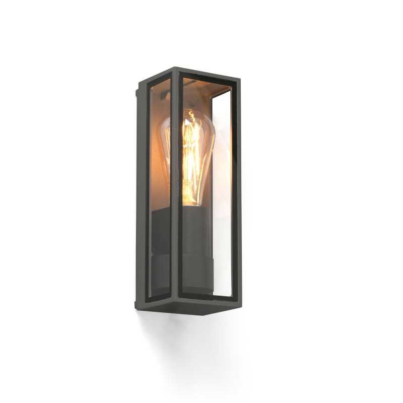 Aluminum wall lamp E27 gray CAMBIAC