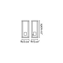 Aluminum wall lamp E27 gray CAMBIAC
