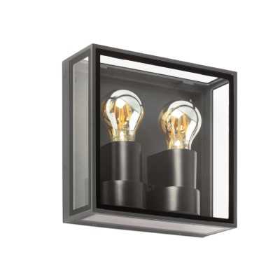 Aluminum wall lamp E27 in gray by CESSET