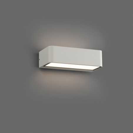 Wall lamp with integrated LED in matte white aluminum, BERNEDE.