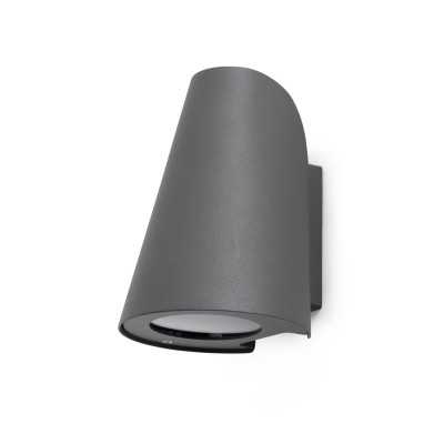 Wall lamp aluminum E27 gray AUGERE