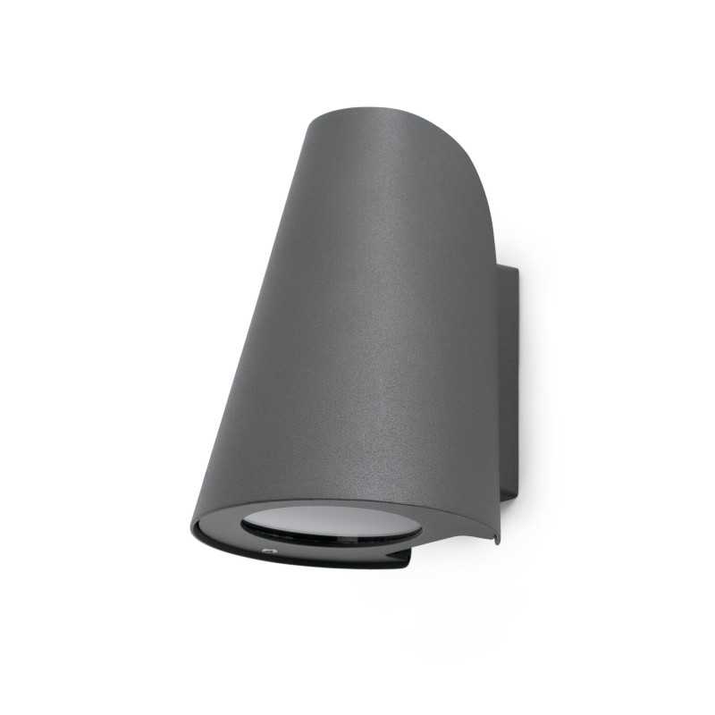Wall lamp aluminum E27 gray AUGERE