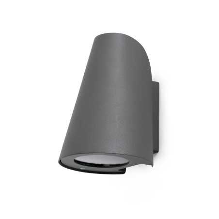 Wall lamp aluminum E27 gray AUGERE