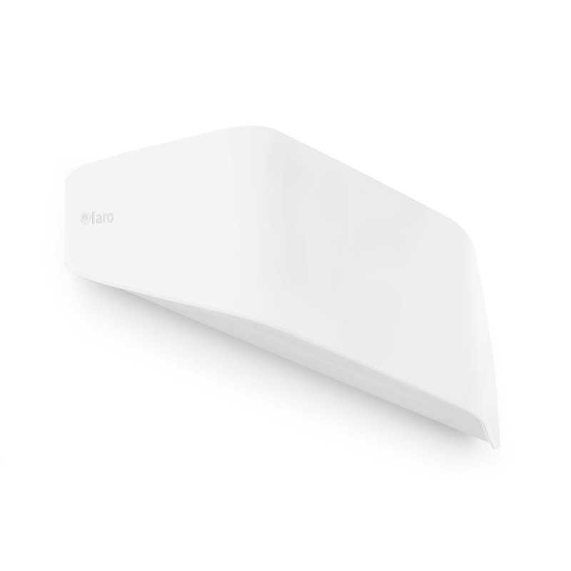Wall lamp made of matte white polycarbonate with E27 socket, BARIZEY.