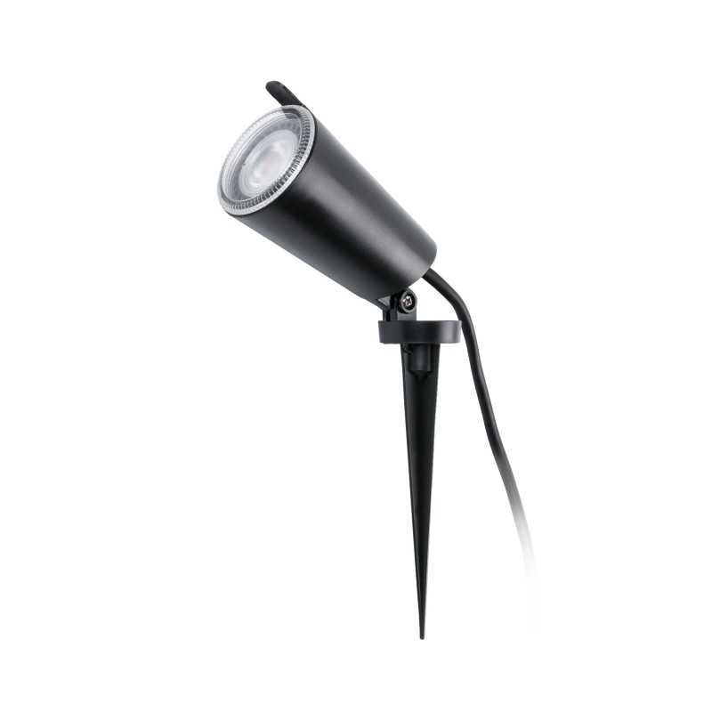 Wall lamp made of matte black polycarbonate with GU10 socket, CAPENS