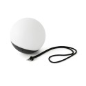 Wall lamp with integrated LED plastic in matte black POUANCE
