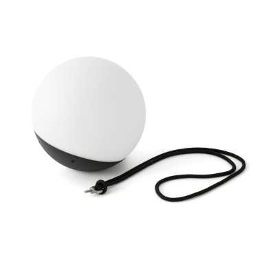 Wall lamp with integrated LED plastic in matte black POUANCE
