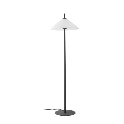 Floor lamp aluminum E27 gray GARONNE