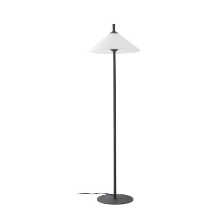 Floor lamp aluminum E27 gray GARONNE