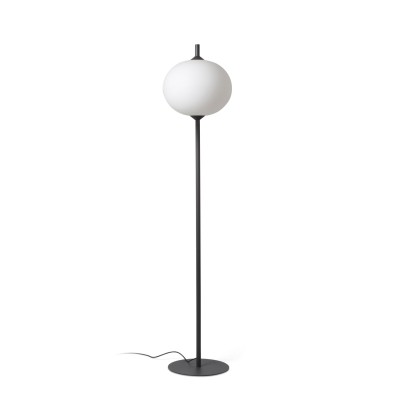 Floor lamp aluminum E27 gray GRESSY