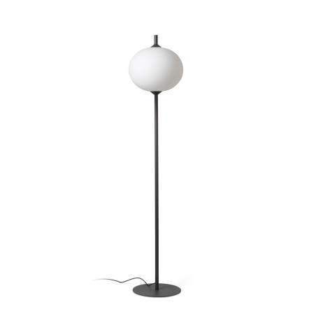 Floor lamp aluminum E27 gray GRESSY