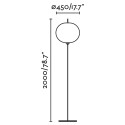 Floor lamp aluminum E27 gray GRESSY