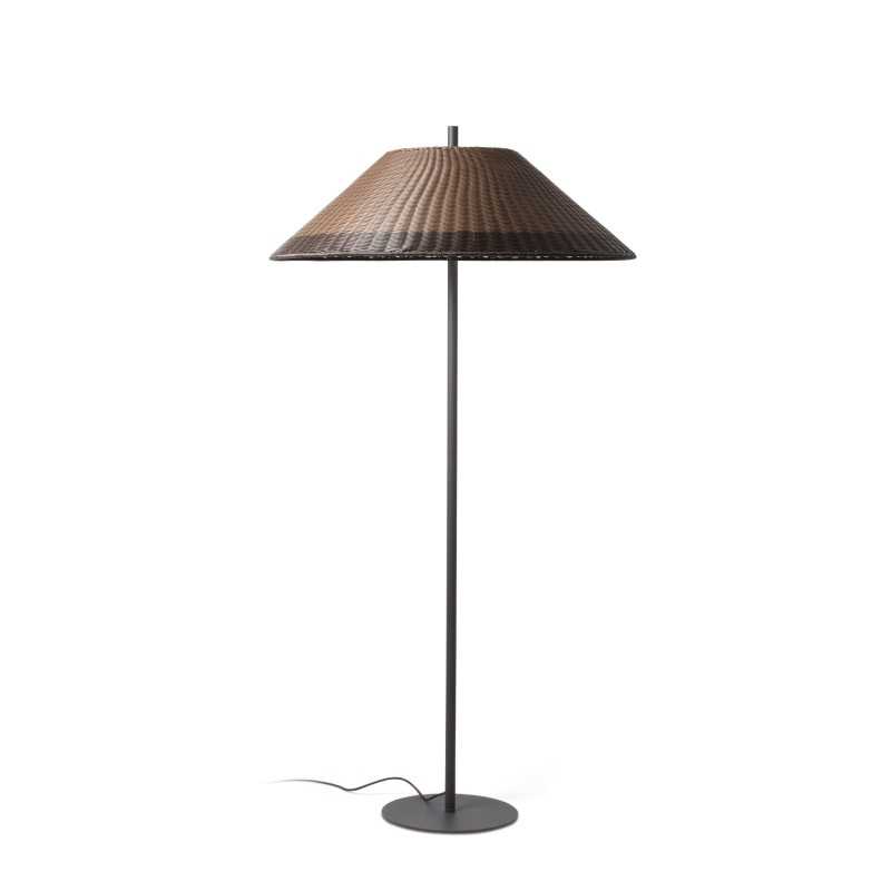 Aluminum floor lamp E27 gray CHAPET
