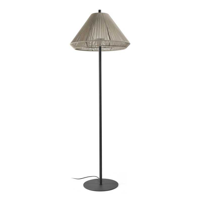 Aluminum floor lamp E27 gray AMAZON