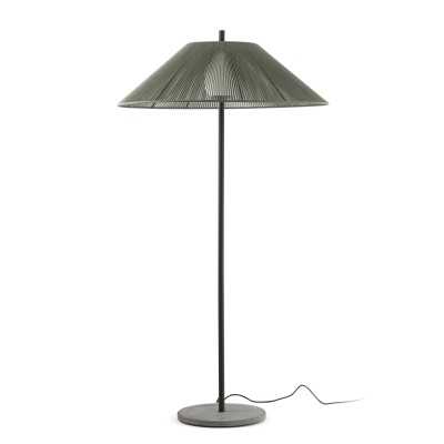 Floor lamp aluminum E27 gray ROUVROY