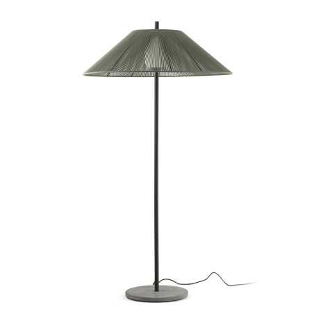 Floor lamp aluminum E27 gray ROUVROY