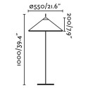 Floor lamp aluminum E27 gray CASTANG