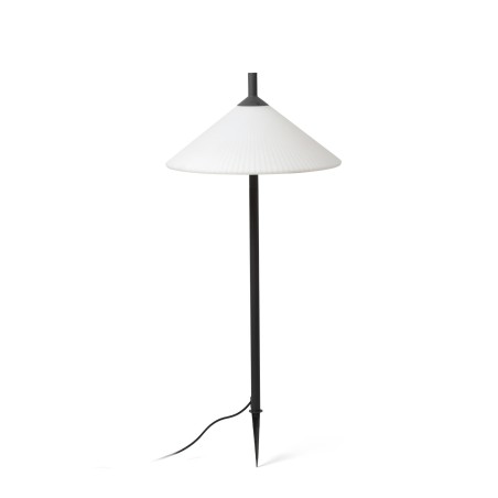 Floor lamp aluminum E27 gray HOLNON